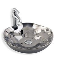 LENA TEZGAH ÜSTÜ ÇANAK LAVABO E-5006G GÜMÜŞ