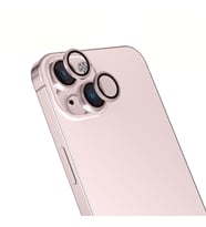 Apple iPhone 15 Uyumlu Zore Mikro Kamera Lens Koruyucu (Pembe)