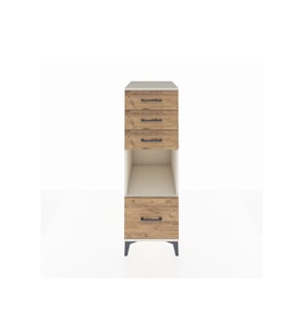 Kronos Dolap Tek Raflı 4 Çekmeceli 44x59x134 Aytaşı-Çam