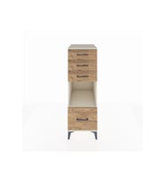 Kronos Dolap Tek Raflı 4 Çekmeceli 44x59x134 Aytaşı-Çam