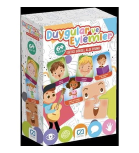 Ca Games Duygu ve Eylemler 64 Parça Eğitici Görsel Algı Oyunu