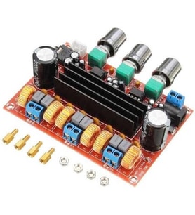 100W Subwoofer 2.1 Çok Kanallı Dijital Güç Amplifikatörü Kartı XH-M139 12V-24V DC Amfi Devresi