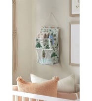Kids Çok Katlı Askılı Organizer Çocuk & Bebek Odası Düzenleyici 48x25 cm (Orman Yeşili)