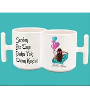 İsimli Senden Bi Tane Daha Yok Canım Kendim Baskılı T Kulp Kupa 3