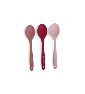 20cm ısıya dayanıklı çok amaçlı silikon kaşık beyaz + turkuaz + yeşil