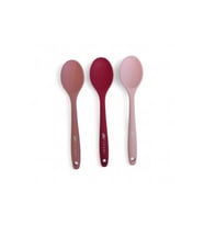 20cm ısıya dayanıklı çok amaçlı silikon kaşık beyaz + turkuaz + yeşil