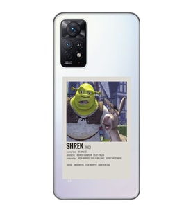Redmi Note 12 Pro 4G Uyumlu Shrek Minimalsit Poster Desenli Şeffaf Telefon Kılıfı