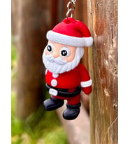 Pynarix Noel Baba – Yılbaşının Mini Gücü 🎅3D Hareket Ettirilebilir Mini Anahtarlık (6 cm)⚡️,