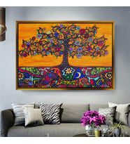 Altın Çerçeveli dekoratif tablo l555 (Gold)