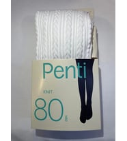 PENTİ PRETTY KNIT 80 DEN KÜLOTLU ÇORAP BEYAZ 9-10 YAŞ