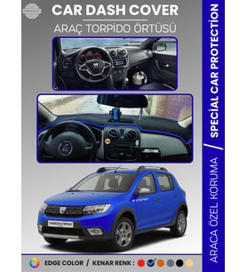 DACIA SANDERO STEPWAY (2015-2021) Torpido Örtüsü Ön Göğüs Koruma Tam Uyum Kaymaz Kolay Montaj