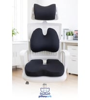 Ergonomik Ofis Minderi Seti Bel Boyun Oturma Desteği 3'lü