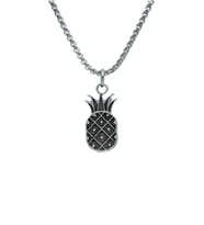 Ananas Örme Zincir Kolye - Gümüş Kaplama - Erkek Kadın Kolye - No:1497