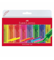 Faber Castell Şeffaf Gövde Fosforlu Kalem 6+2 Poşet 154662