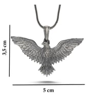 925 Ayar Kartal Figürlü Kolye