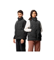 Jack Wolfskin Dellbrueck Vest Unisex Outdoor Yeleği (550 Dolgu Kaz Tüyü) 1207621-6502 Siyah