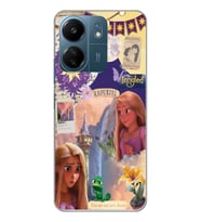 Xiaomi Redmi 13C Uyumlu Rapunzel Tasarımlı Şeffaf Telefon Kılıfı