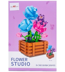 Toys e Toys Flower Studio Menekşe Çiçek Yapı Blok Seti 583 Parça 9113A