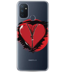 Kılıfland One Plus Nord N10 Kılıf Silikon Resimli Kapak Zipper Hearth Stok 692