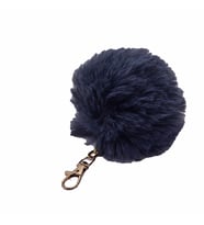 Lacivert Renk Peluş Ponpon Anahtarlık   978