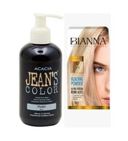 Jeans Color Violet (mor) Saç Boyası 250ml +bianna Saç Açıcı Tek Kullanımlık Set Açıcı