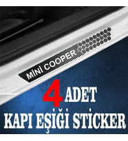 Mini cooper özel Oto Kapı eşikleri Sticker Karbon 4 Adet