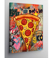 Kanvas Tablo Pizza Ve Grafiti Şöleni