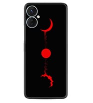 Tecno Spark 9T Kılıf Silikon Desen Özel Seri Red Moon 1710