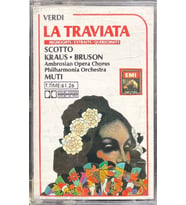 (Plak Değildir KASET tir) Verdi La Traviata Classic Kaset