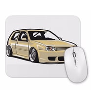 Stanced out Golf MK4 Creme Mouse Pad