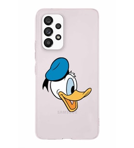 Samsung Galaxy A53  Kapak Donald Duck Tasarımlı Şeffaf Silikon Kılıf