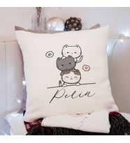 Kedi Tasarımlı Yastık Kişiye Özel