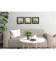 Çerçeveli Doku Efektli Tablo Seti 100x30 cm