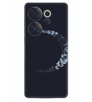 Camon 20 Premier 5g Kılıf Silikon Desen Özel Seri Yalnız Ay 1744