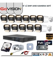 11’Lİ 2MP FULL COLOR 3.6MM LENS 1080P FULLHD WARMLED AHD DIŞ MEKAN SETİ