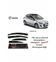 Peugeot 308 Mugen Cam Rüzgarlığı 2000-2014 arası 4'lü Sunplex (Beyaz)