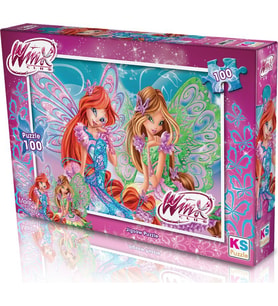 KS Games Lisanslı 100 Parça Winx Puzzle 0915 (Karışık)