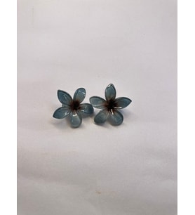 Çiftli, Renkli Yandan Mandallı 4 cm Lotus Çiçeği Toka Kadın/Kız/Çocuk (Karışık)