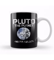 Cute Pluto The Planet Never Forget Distressed Kupa Bardak Porselen