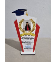 Mezuniyet Temalı Ahşap Plaket.