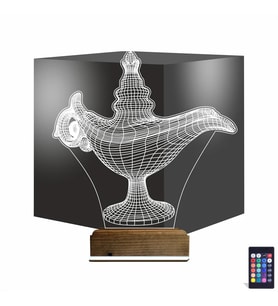 Luvivia Alaaddin Sihirli Lamba 3D Lamba - Masa Gece Lambası