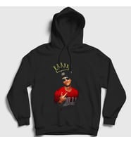 Presmono Unisex Siyah King Müzik Bruno Mars Kapüşonlu Sweatshirt 475667tt