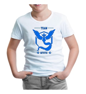 Pokemon Go - Team Mystic Beyaz Çocuk Tshirt
