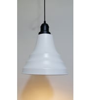 RİOLİGHT RETRO BEYAZ İÇİ BEYAZ TEKLİ METAL SARKIT ÇAP:23CM (Siyah)