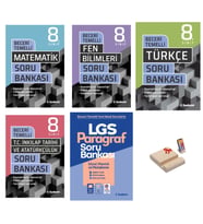 LGS 8. Sınıf Beceri Temelli Soru Bankası Matematik Fen Türkçe İnkılap ve Paragraf 5li Set