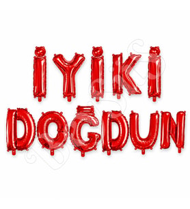 İyi Ki Doğdun Folyo Balon Kırmızı