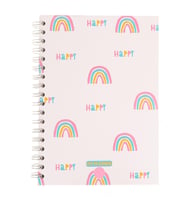 HAPPY GÖKKUŞAGI TASARIM KONUŞAN AJANDA HAFTALIK PLANLAYICI DEFTER (Karışık)