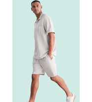 Erkek Slim Fit Kısa Şort Renk Pamuklu Günlük Kullanım Hafta Sonu Yaz Aylarının Vazgeçilmezi (Taş)