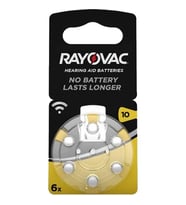 Ayt Rayovac 10 No İşitme Cihazı Kulaklık Pili 6 lı Paket 10 Nolu 1.45 Volt Kulaklık Pili