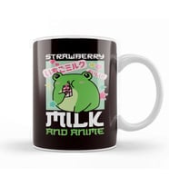 Strawberry Milk And Anime Japanese Art Japan Manga Kupa Bardak Porselen